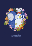 Joli duo d'animaux au c&oelig;ur des fleurs